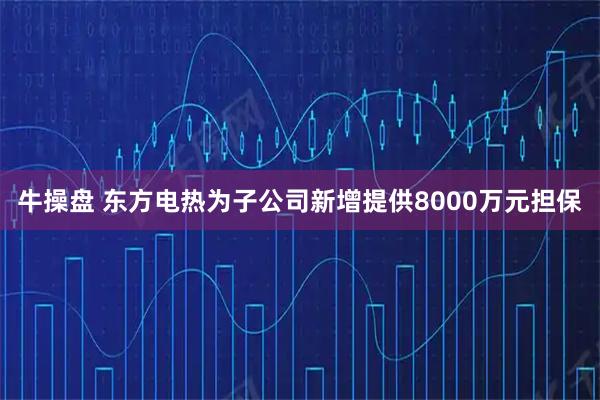 牛操盘 东方电热为子公司新增提供8000万元担保